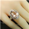 Image 5 : Magical Morganite and Diamond Halo Ring