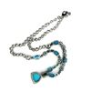 Image 4 : Versatile Turquoise, Emerald, and Diamond Necklace
