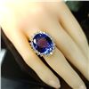 Image 6 : Extraordinary Tanzanite and Diamond Halo Ring