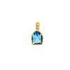 Image 1 : Blue Topaz Horseshoe Slide Style Pendant