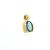 Image 3 : Blue Topaz Horseshoe Slide Style Pendant