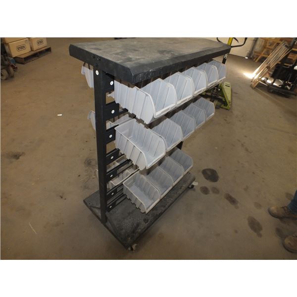 Double Sided Parts Bin Cart