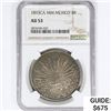 Image 1 : 1893CA MM Mexico Silver 8 Reales NGC AU53