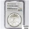 Image 1 : 1993 American 1oz Silver Eagle NGC PF69 UC