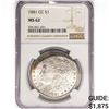 Image 1 : 1881-CC Morgan Silver Dollar NGC MS62
