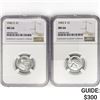 Image 1 : (2) 1943-S Wheat Steel Cents NGC MS66