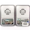 Image 2 : (2) 1943-S Wheat Steel Cents NGC MS66