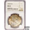 Image 1 : 1934-D Silver Peace Dollar NGC MS63