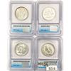 Image 2 : (4) Varied US SILV Half Dollars ICG MS/PR (1944-D,