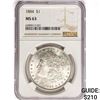 Image 1 : 1884 Morgan Silver Dollar NGC MS63