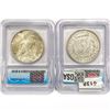 Image 2 : (2) US Silver Dollars ICG (1878 7TF Rev 79, 1923-