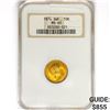Image 1 : 1874 Sweden 10 Kroner .1296oz. Gold NGC MS65