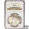 Image 1 : 1935 Canada Silver Dollar NGC MS62