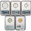 Image 2 : [5] 1966 US Varied Coinage Set NGC MS67