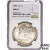 Image 1 : 1882-CC Morgan Silver Dollar NGC MS62