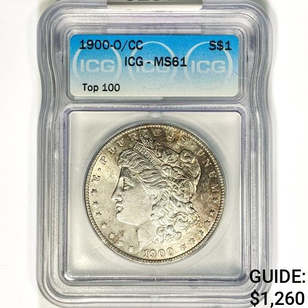1900-O/CC Morgan Silver Dollar ICG MS61