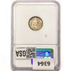 Image 2 : 1908 Barber Dime NGC MS64