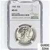 Image 1 : 1945 Walking Liberty Half Dollar NGC MS65