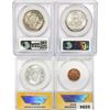 Image 2 : [4] 1 1C, 3 50C ANACS,PCGS MS63,64 1964-1995