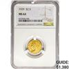 Image 1 : 1929 $2.50 Gold Quarter Eagle NGC MS62