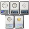 Image 2 : [5] US Varied Coinage Set NGC PF67