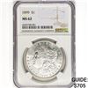 Image 1 : 1899 Morgan Silver Dollar NGC MS62