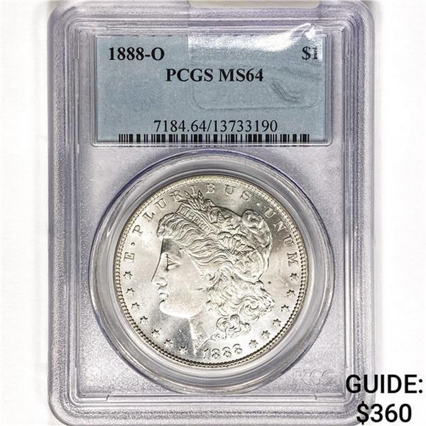 1888-O Morgan Silver Dollar PCGS MS64