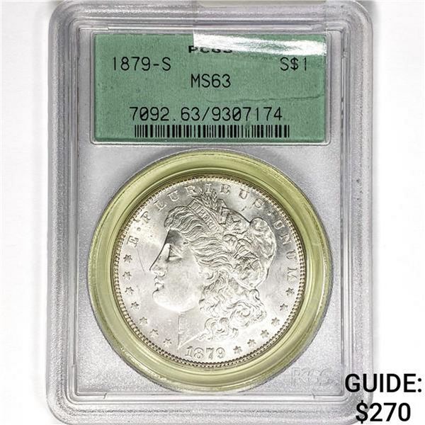 1879-S Morgan Silver Dollar PCGS MS63