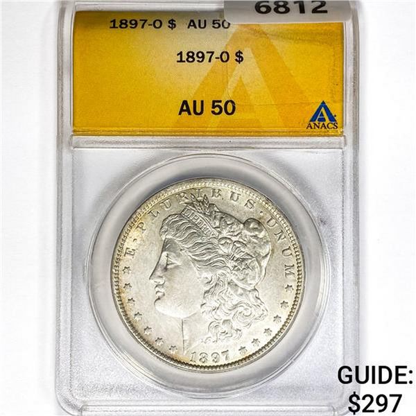 1897-O Morgan Silver Dollar ANACS AU50