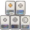 Image 2 : [5] 1954 US Varied Coinage Set NGC PF67