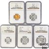 Image 1 : [5] 1964 US Varied Coinage Set NGC PF67