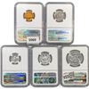 Image 2 : [5] 1964 US Varied Coinage Set NGC PF67