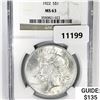 Image 1 : 1922 Silver Peace Dollar NGC MS63