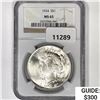 Image 1 : 1924 Silver Peace Dollar NGC MS65