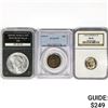 Image 1 : [3] US Varied Coinage NGC,PCGS 1876-1938