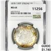 Image 1 : 1878 7/8TF Strong Morgan Silver Dollar NGC MS64