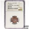Image 1 : 1863 WA-NY CWT F-110/442a NGC MS66 BN