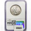 Image 2 : 1942-D Walking Liberty Half Dollar NGC MS64