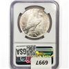 Image 2 : 1922 Silver Peace Dollar NGC MS63