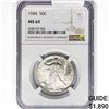 Image 1 : 1944 Walking Liberty Half Dollar NGC MS64