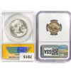 Image 2 : [2] 1 50C, 1 5C NGC,ANACS MS62/64 1936-1960
