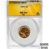 Image 1 : 1910 Wheat Cent ANACS MS64 RB