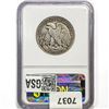 Image 2 : 1938-D Walking Liberty Half Dollar NGC F12