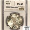 Image 1 : 1926 Silver Peace Dollar NGC MS62