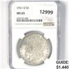 Image 1 : 1921-D Morgan Silver Dollar NGC MS65