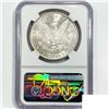 Image 2 : 1878 7TF Rev 79 Morgan Silver Dollar NGC MS61
