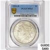 Image 1 : 1921-D Morgan Silver Dollar PCGS MS63