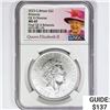 Image 1 : 2023 1oz G.B. S2£ NGC MS69 Q. Elizabeth II