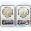 Image 2 : 1901-O, 1902-O Set [2] Morgan Dollars NGC MS62