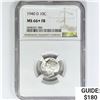 Image 1 : 1940-D Mercury Silver Dime NGC MS66+ FB